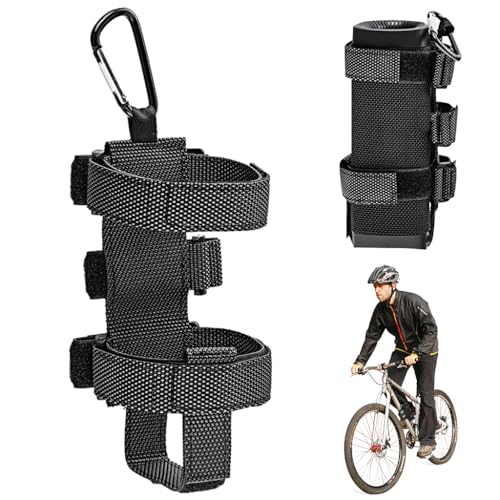 Proberos Universal Wireless Speaker Holder with Carabiner, Adjustable Hook and Loop Straps Design Universal Bluetooth Music Speaker Holder Cylinder-shaped Wireless Speaker Mount Holder for Bike Proberos Universal Wireless Speaker Holder with Carabiner, Adjustable Hook and Loop Straps Design Universal Bluetooth Music Speaker Holder Cylinder-shaped Wireless Speaker Mount Holder for Bike
